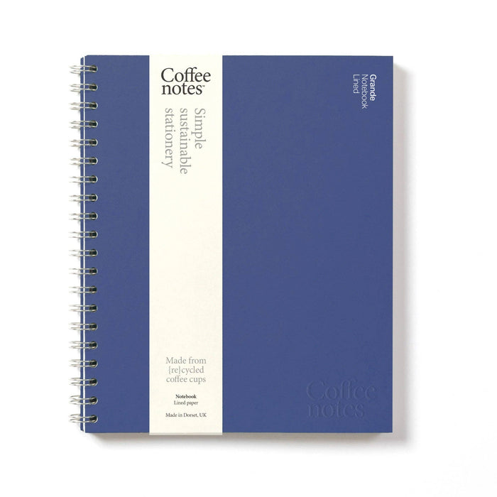 Cobalt Blue Wirebound Notebook (Lined): Medio