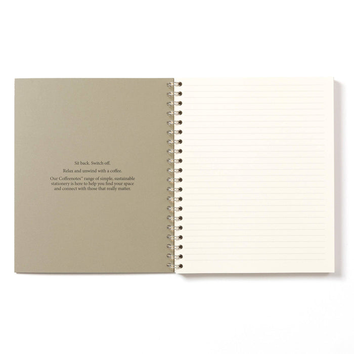Camel Tweed Wirebound Notebook (Lined): Medio