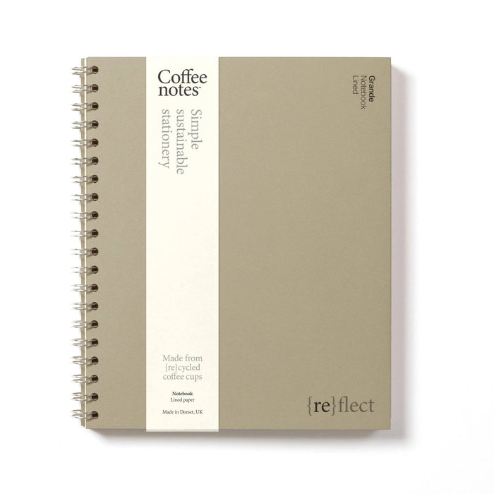 Camel Tweed Wirebound Notebook (Lined): Medio
