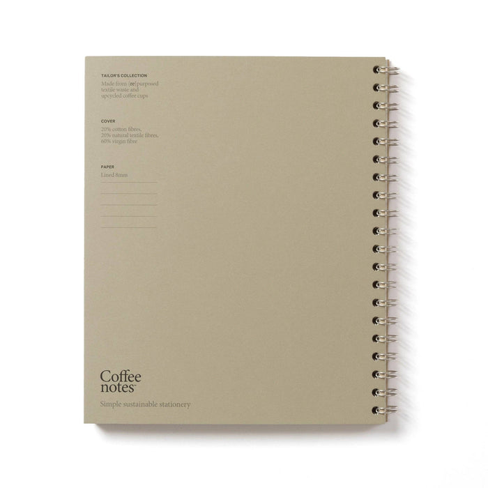 Camel Tweed Wirebound Notebook (Lined): Medio
